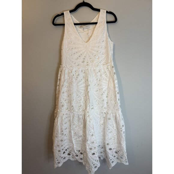 NWT Trina Turk Enjoy Dress White Cotton Sz S $398 [jb] - Picture 6 of 7
